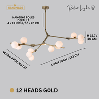 Creative Branch Arm Chandelier 12/18/24 Molecular Balls