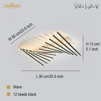 Nordic Creative Square Line Chandelier