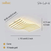 Nordic Creative Square Line Chandelier