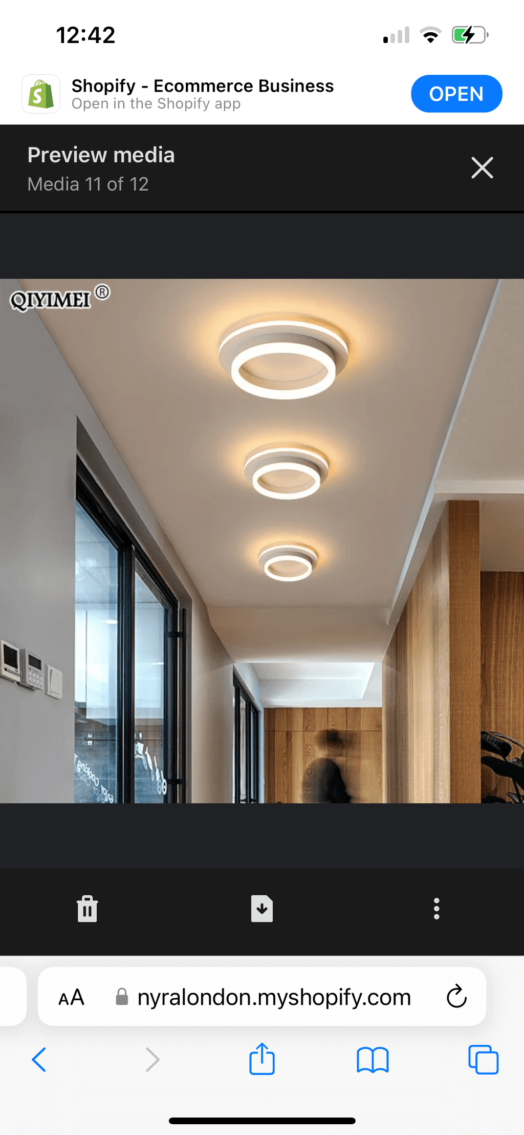Modern Surface Mount Acrylic LED Chandelier
