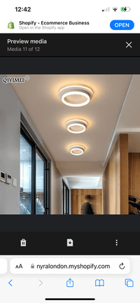 Modern Surface Mount Acrylic LED Chandelier