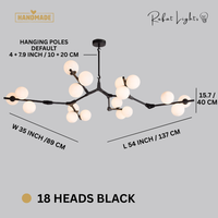 Creative Branch Arm Chandelier 12/18/24 Molecular Balls