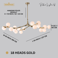 Creative Branch Arm Chandelier 12/18/24 Molecular Balls