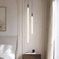 Sleek Modern Long Tube Pendant Light