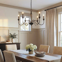 Ganeed Rustic Classic LED Iron Chandelier Light