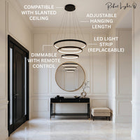 Modern LED Rings Circle Hanging Chandelier