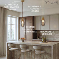Industrial Vintage Style Copper Pendant Lights