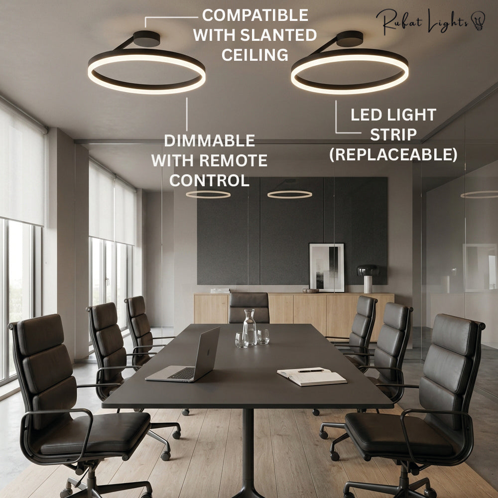Nordic LED Designer Single Circle Chandelier