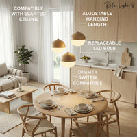 Glass Acorn Moon Pendant Lights