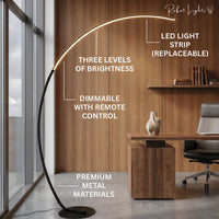 Nordic Arc Shape LED Floor Lamp