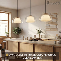 Denmark Design Double Glass Pendant Lamp