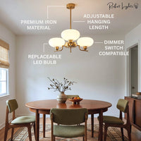 Bauhaus Modern French Chandelier