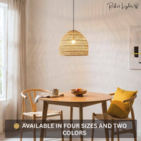 Japanese Serenity Bamboo Shade Pendant Lamp