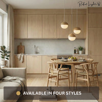 Glass Acorn Moon Pendant Lights