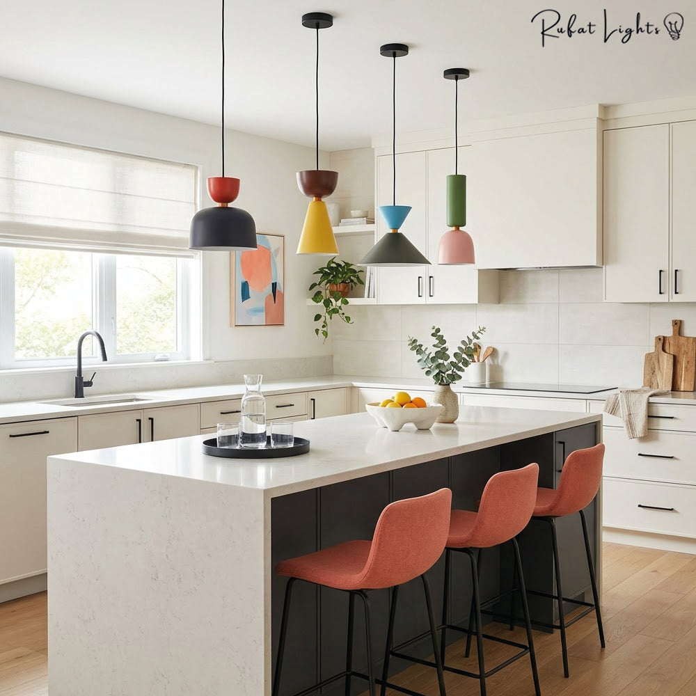 Colorful Macaron Hanging Light Pendant Lamp Chandelier