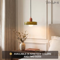 Vintage Scandinavian Glass Pendant Light