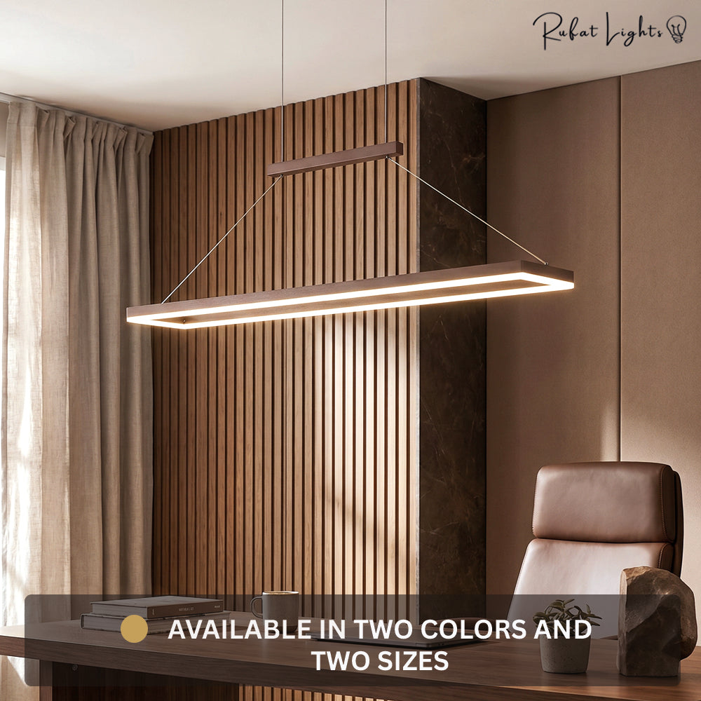 Rectangular Aluminum LED Suspension Chandelier