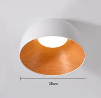 Creative Woodgrain Indoor LED Chandelier