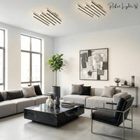 Nordic Creative Square Line Chandelier