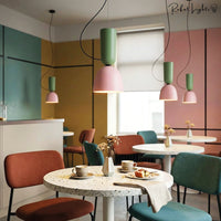 Colorful Macaron Hanging Light Pendant Lamp Chandelier