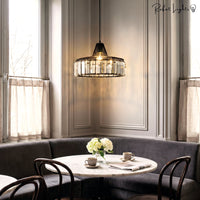 Contemporary Circular Crystal Pendant Light