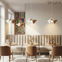 Vintage Wood Grain Ceiling Pendant Lamps