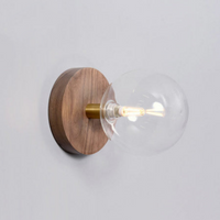 Minimalist Wood Art Wall Lamp