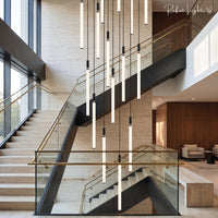 Sleek Modern Long Tube Pendant Light