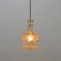 Glass Wine Bottle LED Pendant Lamp