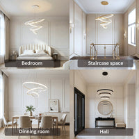 Modern LED Rings Circle Hanging Chandelier