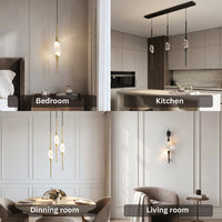 Copper Crystal Pendant Lamp