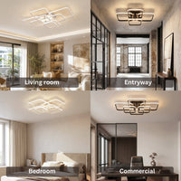 Rectangle Acrylic Aluminum Ceiling Chandeliers