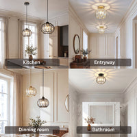 Simple Creative Crystal Aisle Chandelier Lamp