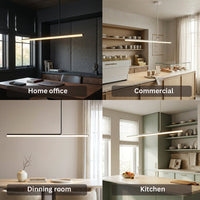 Elegance Modern Long Tube Pendant Light