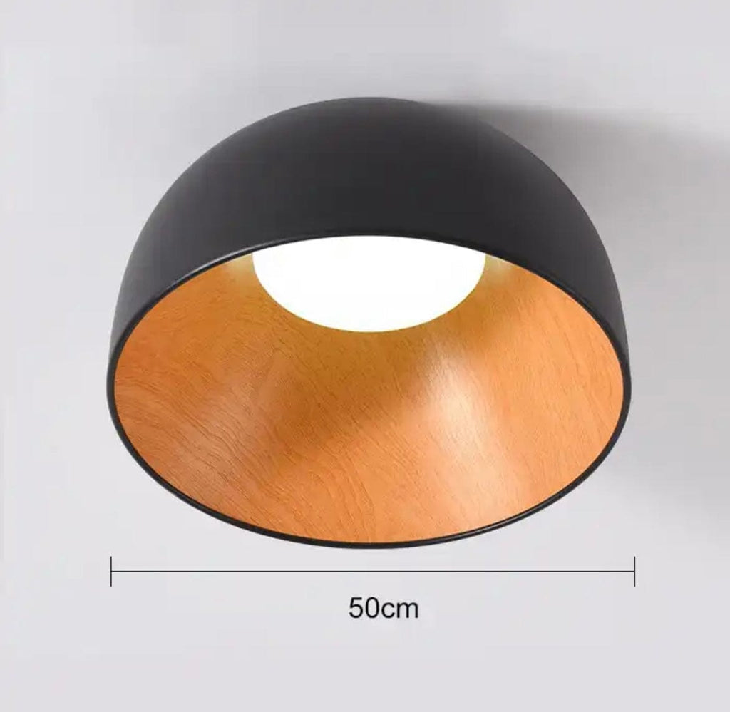 Creative Woodgrain Indoor LED Chandelier