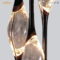 Copper Crystal Pendant Lamp