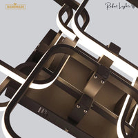 Rectangle Acrylic Aluminum Ceiling Chandeliers