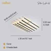 Nordic Creative Square Line Chandelier