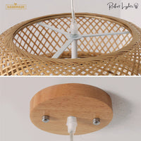 Hand Knitted Weaving Bamboo Pendant Lamp