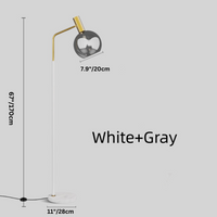 Luxury Vertical Reading Glass Floor Lamps