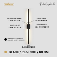 Minimalist Nordic Linear Wall Lamp
