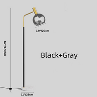 Luxury Vertical Reading Glass Floor Lamps