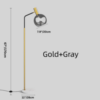 Luxury Vertical Reading Glass Floor Lamps