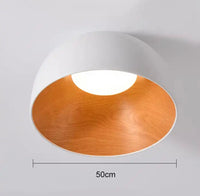 Creative Woodgrain Indoor LED Chandelier