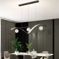 Luxury Stars Clear Glass Ball twisted Strip Chandelier