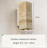 Vintage Japanese Wabi-sabi Waterproof Style Wall Lamp