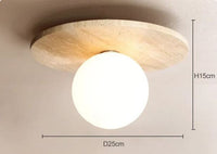 Europe Wabi-Sabi Yellow Cave Stone Chandelier Light