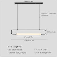 Modern LED Tube Pendant Lights