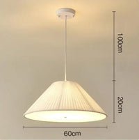 French Style Antique Fabric Pendant Light