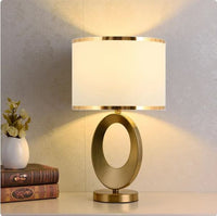 Nordic Luxury Cloth Covered Desk Lamp